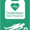Defibrillator Heart Restarter Sign