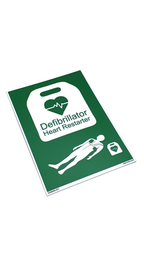 Defibrillator Heart Restarter Sign