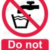 Do not drink sign