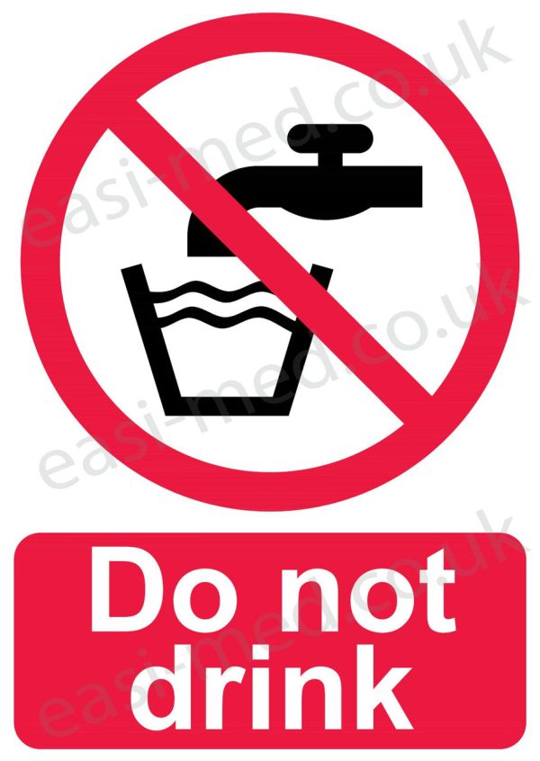 Do not drink sign