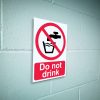 Do not drink sign
