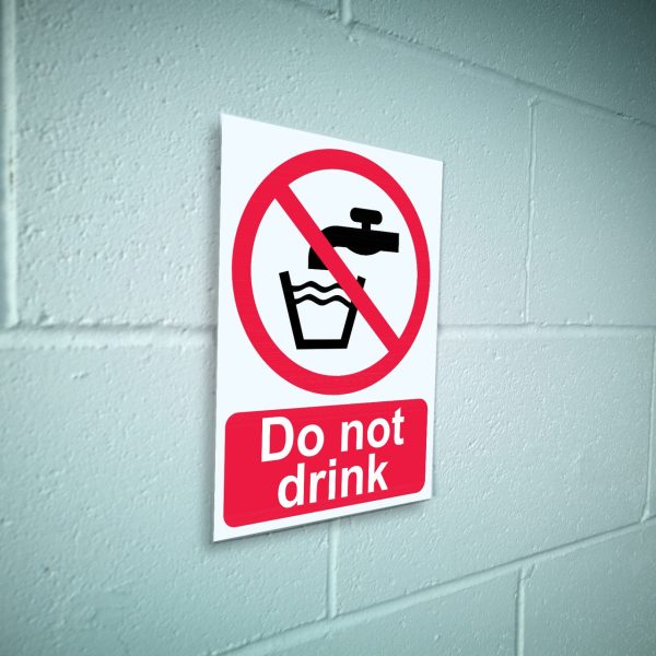 Do not drink sign