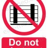 Do not obstruct sign
