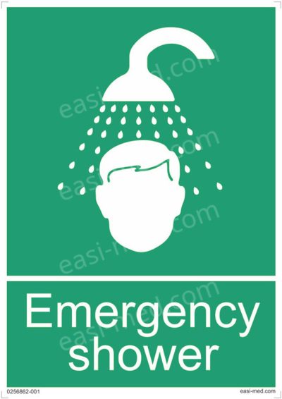 Emergency Shower Sign
