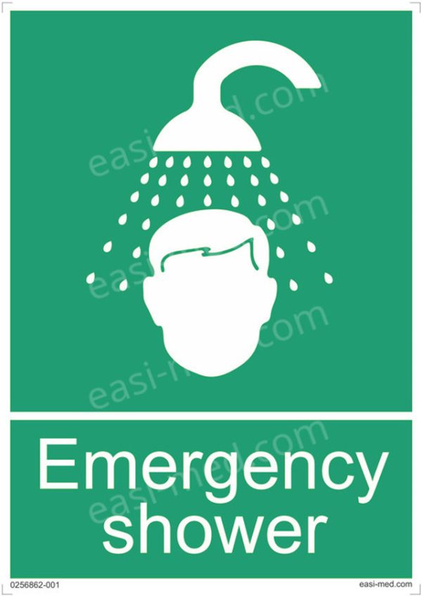 Emergency Shower Sign
