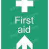 First Aid Ahead Sign