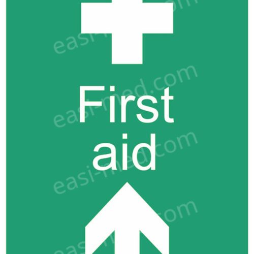 First Aid Ahead Sign