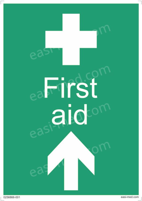 First Aid Ahead Sign