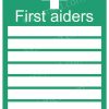 First Aiders Sign