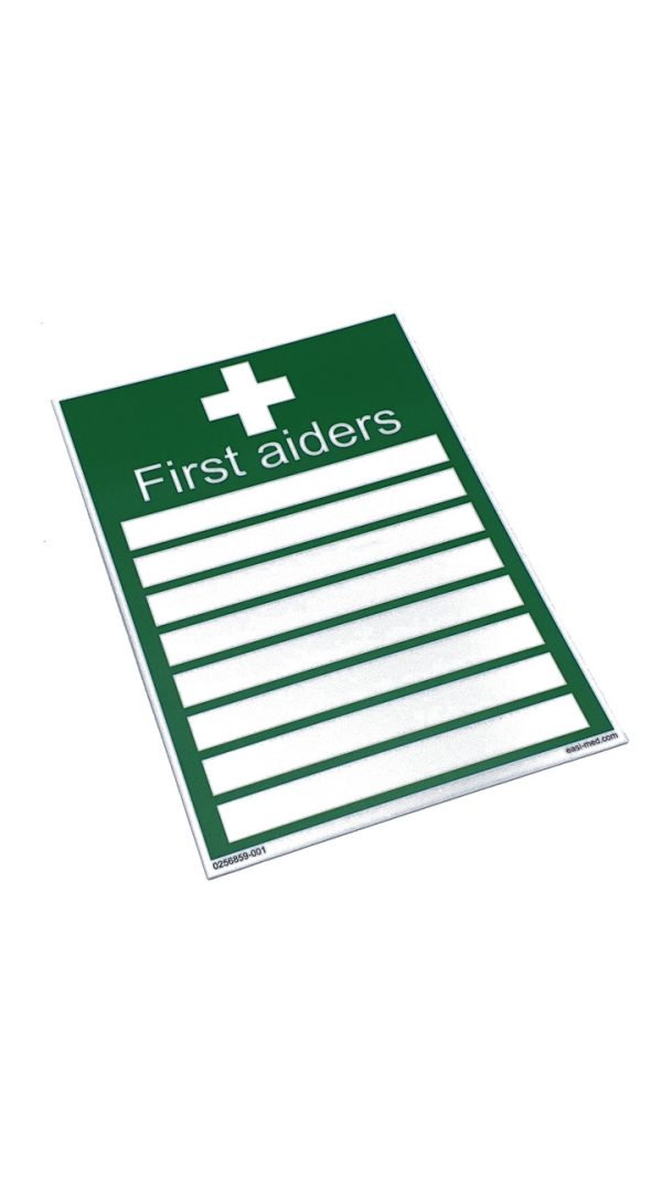 First Aiders Sign