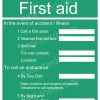 In the Event of Accident / Illness