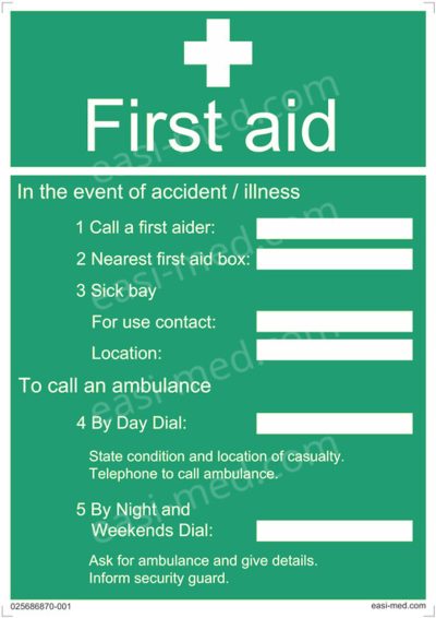 In the Event of Accident / Illness