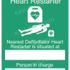 Nearest Defibrillator Sign