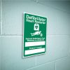 Nearest Defibrillator Sign