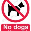 No dogs allowed sign
