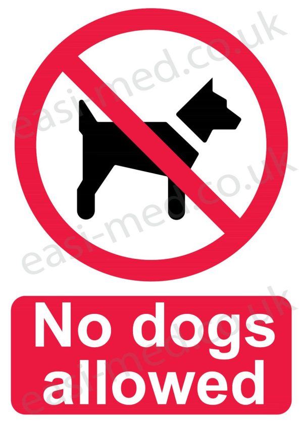 No dogs allowed sign
