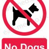No dogs sign