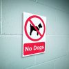 No dogs sign