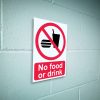 No food or drink sign