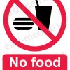 No food waste sign