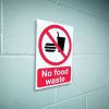 No food waste sign