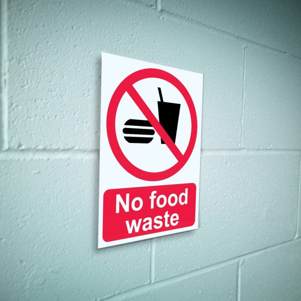 No food waste sign