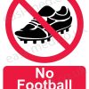 No football boots sign