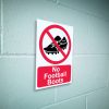 No football boots sign