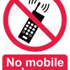 No mobile phones sign