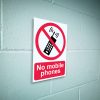 No mobile phones sign