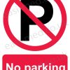 No parking sign