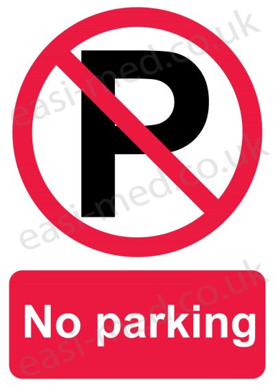 No parking sign