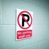 No parking residents only sign