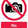 No photography sign
