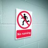No running sign