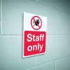 Staff only sign