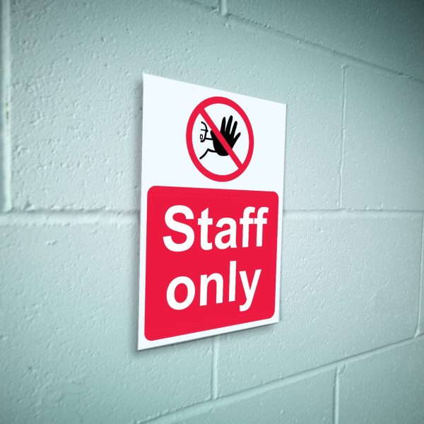 Staff only sign