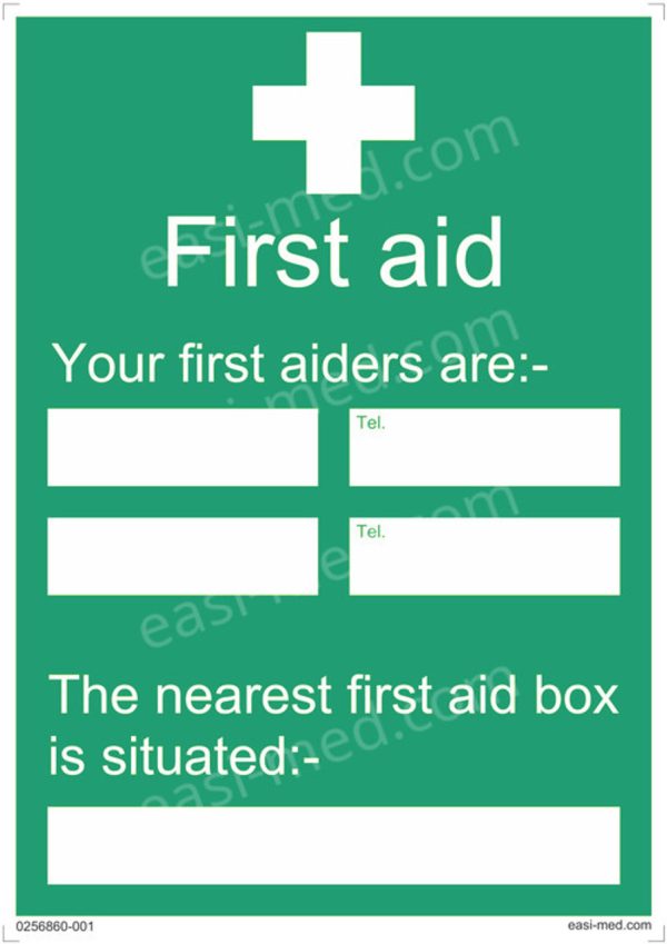 Your First Aiders Are Sign