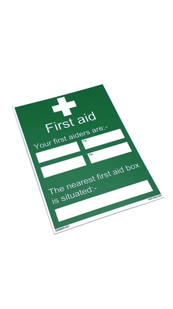 Your First Aiders Are Sign