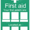First Aiders Are (Photos) Sign