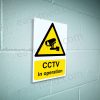 CCTV in Operation Sign – A5, A4, A3 | Vinyl Sticker & Rigid PVC – Easi-Signs