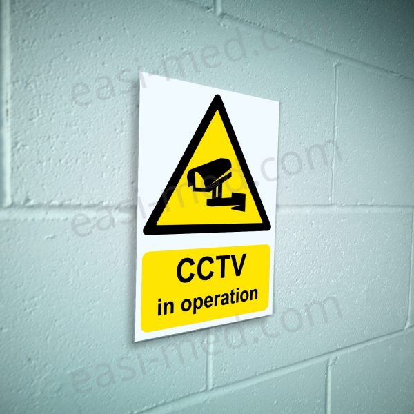 CCTV in Operation Sign – A5, A4, A3 | Vinyl Sticker & Rigid PVC – Easi-Signs