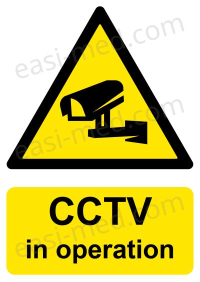 CCTV in Operation Sign – A5, A4, A3 | Vinyl Sticker & Rigid PVC – Easi-Signs
