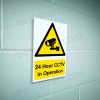24 Hour CCTV in Operation Sign – A5, A4, A3 | Vinyl Sticker & Rigid PVC – Easi-Signs