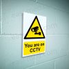 You Are on CCTV Sign – A5, A4, A3 | Vinyl Sticker & Rigid PVC – Easi-Signs