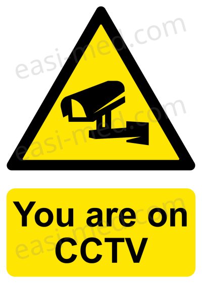 You Are on CCTV Sign – A5, A4, A3 | Vinyl Sticker & Rigid PVC – Easi-Signs