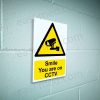 Smile You Are on CCTV Sign – A5, A4, A3 | Vinyl Sticker & Rigid PVC – Easi-Signs