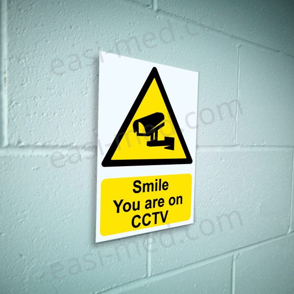 Smile You Are on CCTV Sign – A5, A4, A3 | Vinyl Sticker & Rigid PVC – Easi-Signs