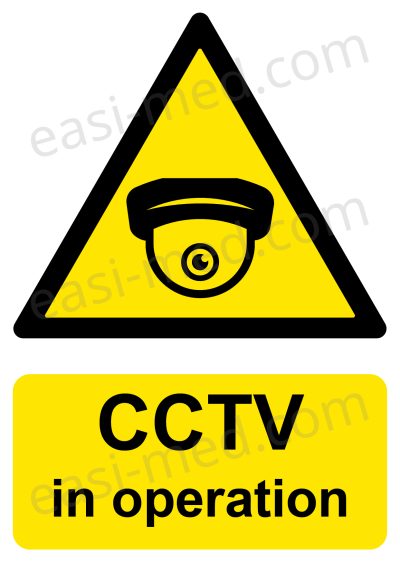 CCTV in Operation Dome Camera Sign – A5, A4, A3 | Vinyl Sticker & Rigid PVC – Easi-Signs