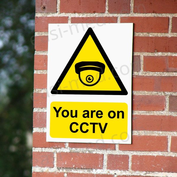 You Are on CCTV Dome Camera Sign – A5, A4, A3 | Vinyl Sticker & Rigid PVC – Easi-Signs